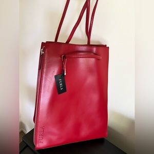 Furla backpack dark red, new with tag